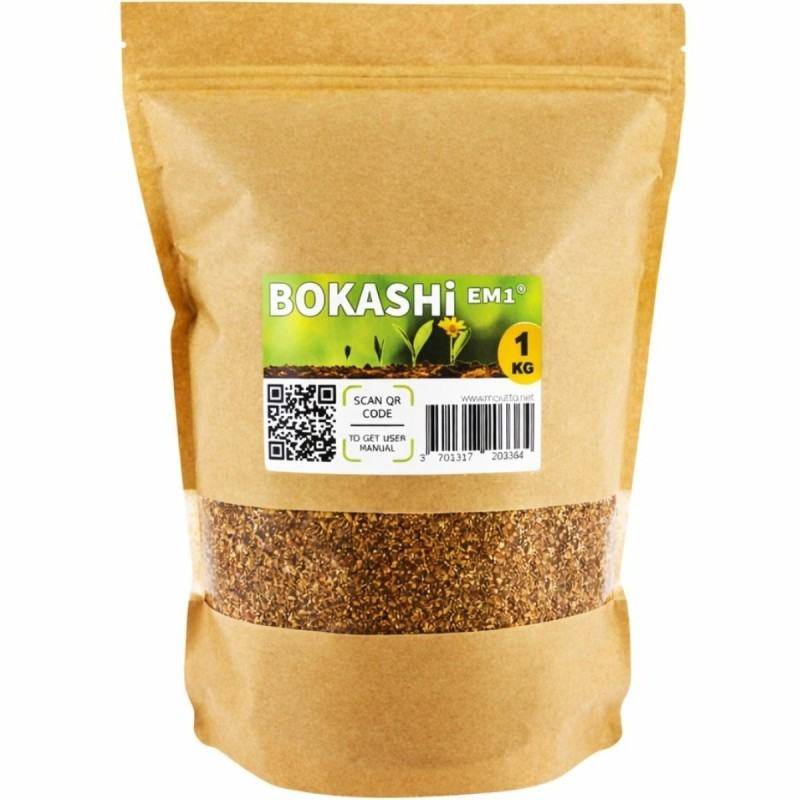 Ferme Du Moutta - Activateur Bokashi EM-1 fabriqué en France, sac de 1 kg pour compost sans odeur - Image 1
