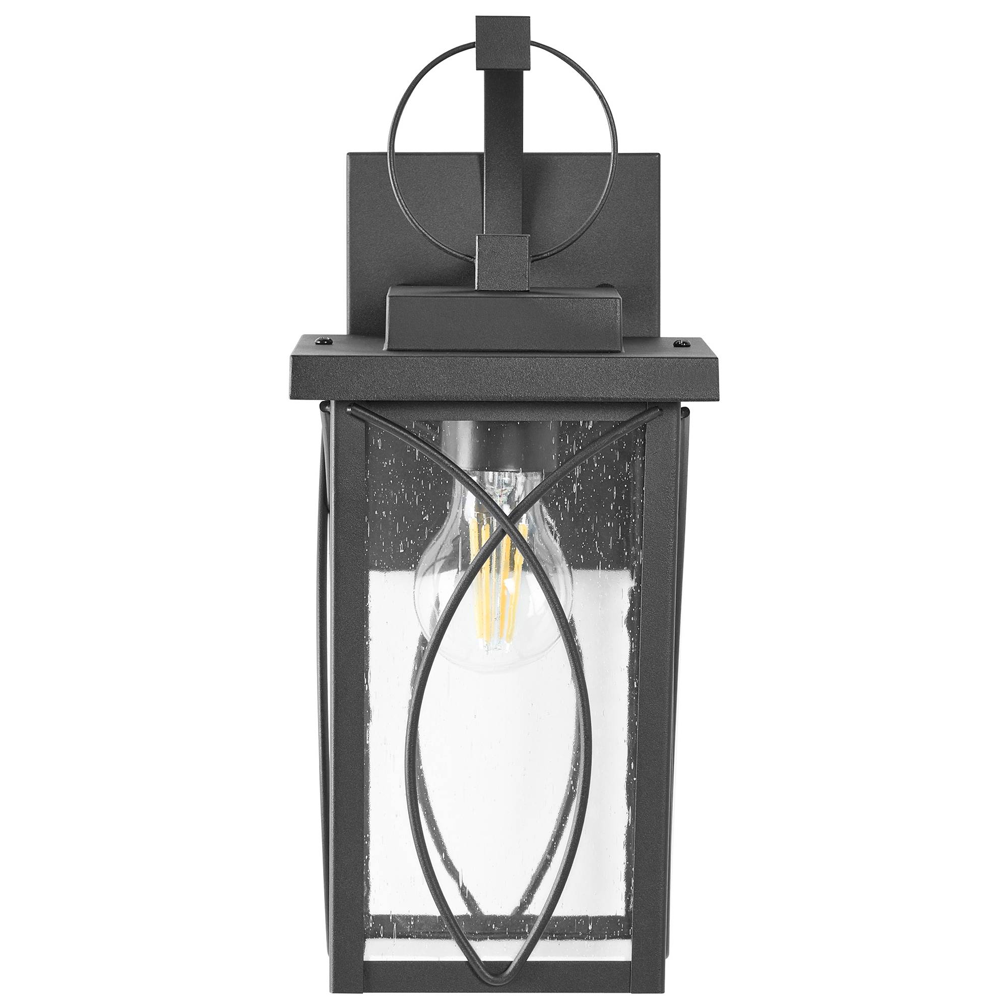 Beliani - Lampe murale pour l'extérieur Aluminium Noir BUZAU - 16x18x36- Beliani - Image 4