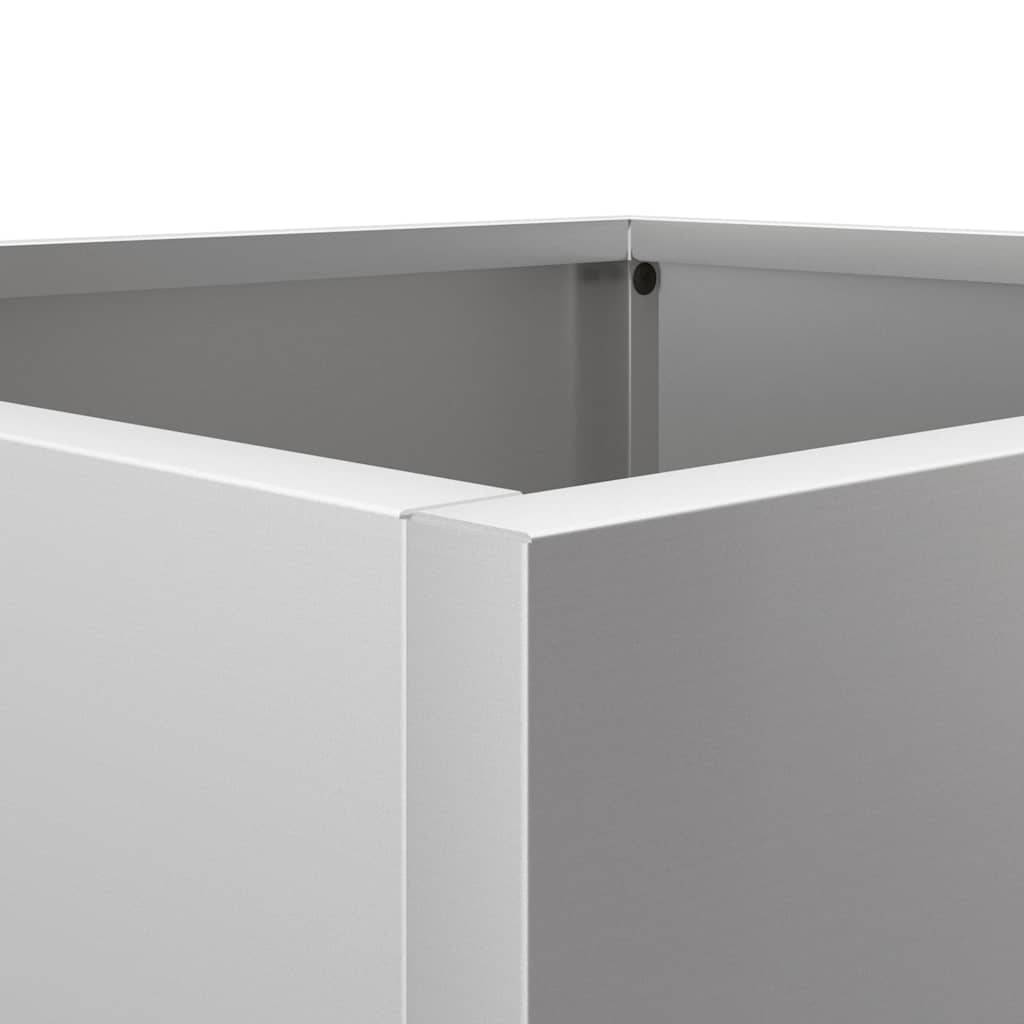 Vidaxl - Jardinière argenté 32x29x75 cm acier galvanisé vidaXL 841576 - Imagen 4