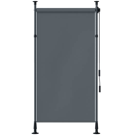ComfortXL - Store banne autoportant aluminium gris foncé 150 x 220-310 cm terrasse jardin réglable sans perçage manuel - Image 10