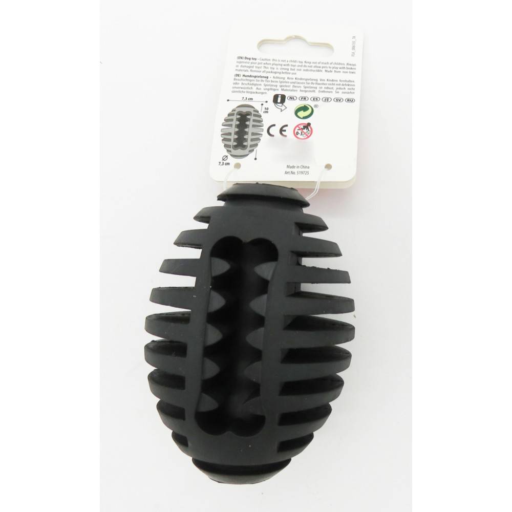Flamingo - jeux balle avec emplacement a friandise pour chien, Noir 10 cm en caoutchouc - Imagen 6
