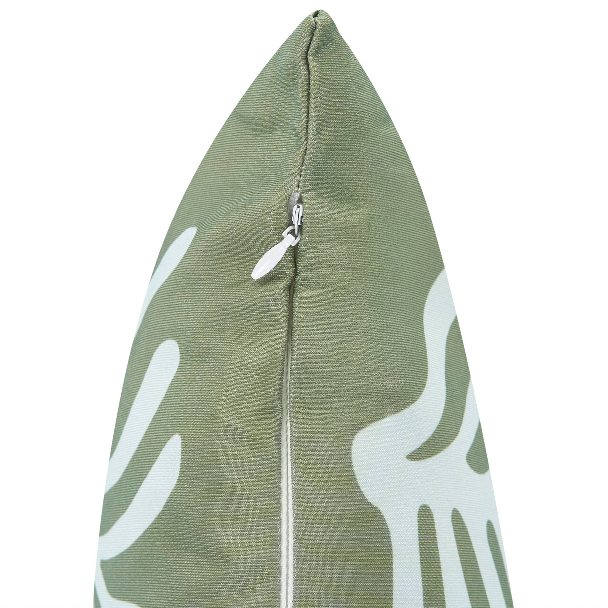 Beliani - Coussin d'extérieur Polyester Vert olive ALISMA - 45x45x10- Beliani - Image 5