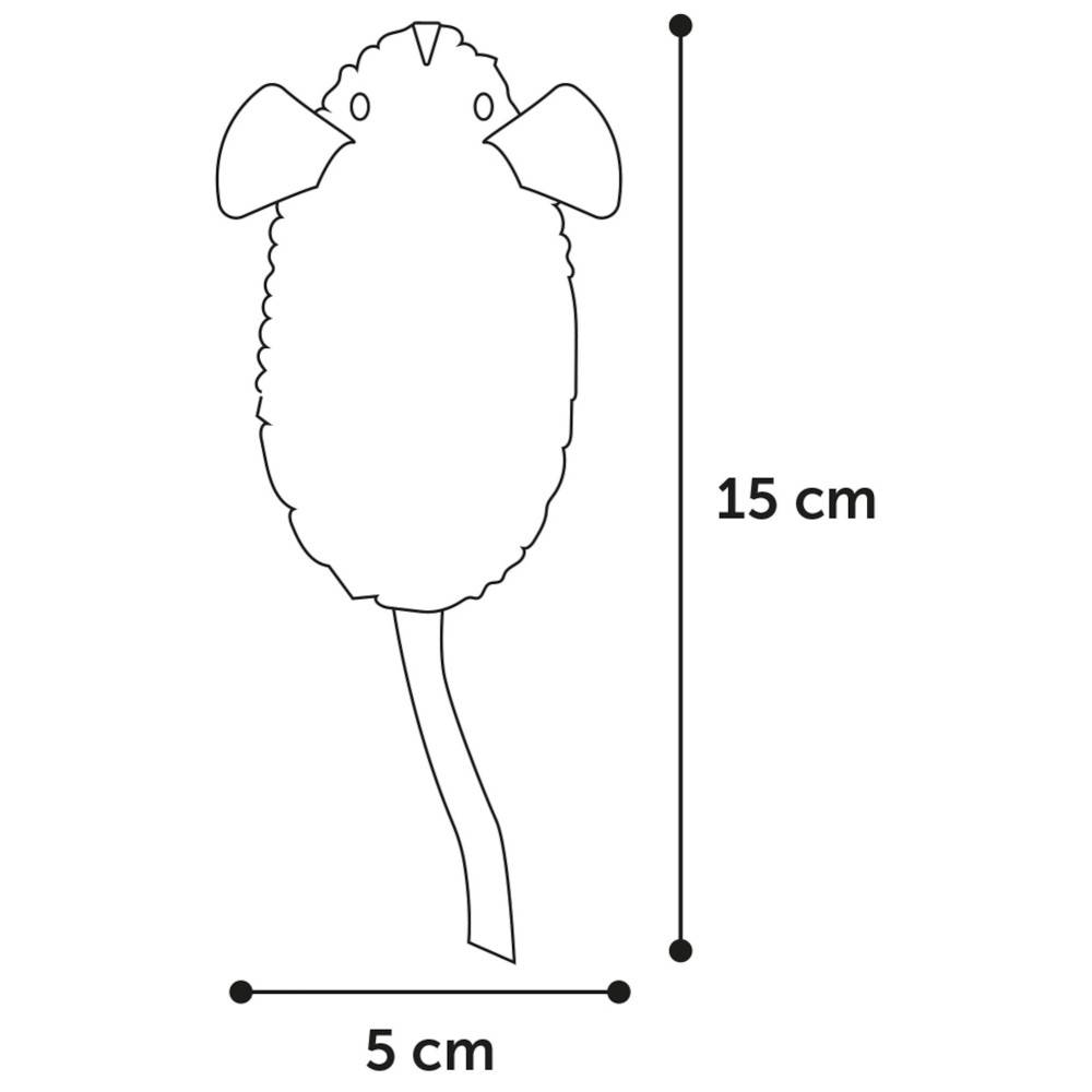 1 souris SUAVA 15 cm jouet pour chat, couleur aléatoire. - Imagen 10