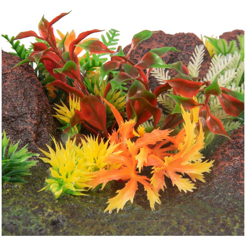 Décoration roche et plante, 42,5 x 23 x 9,5 cm, aquarium, - Image 2