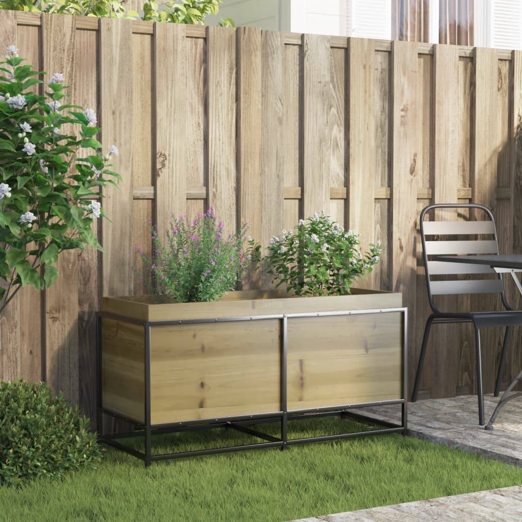Maison Chic - Jardinière, Bac à fleurs, Pot de fleurs 100x40x50 cm bois de pin imprégné - Imagen 3