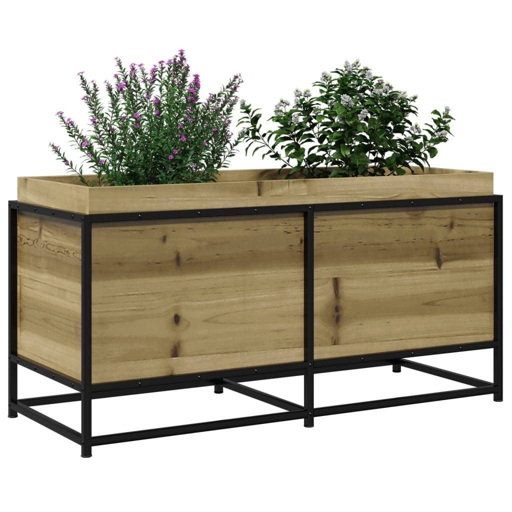 Maison Chic - Jardinière, Bac à fleurs, Pot de fleurs 100x40x50 cm bois de pin imprégné - Imagen 4