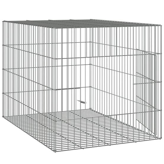 Cage à lapin - Cage extérieur/intérieur 78x54x54 cm Fer galvanisé - Image 4