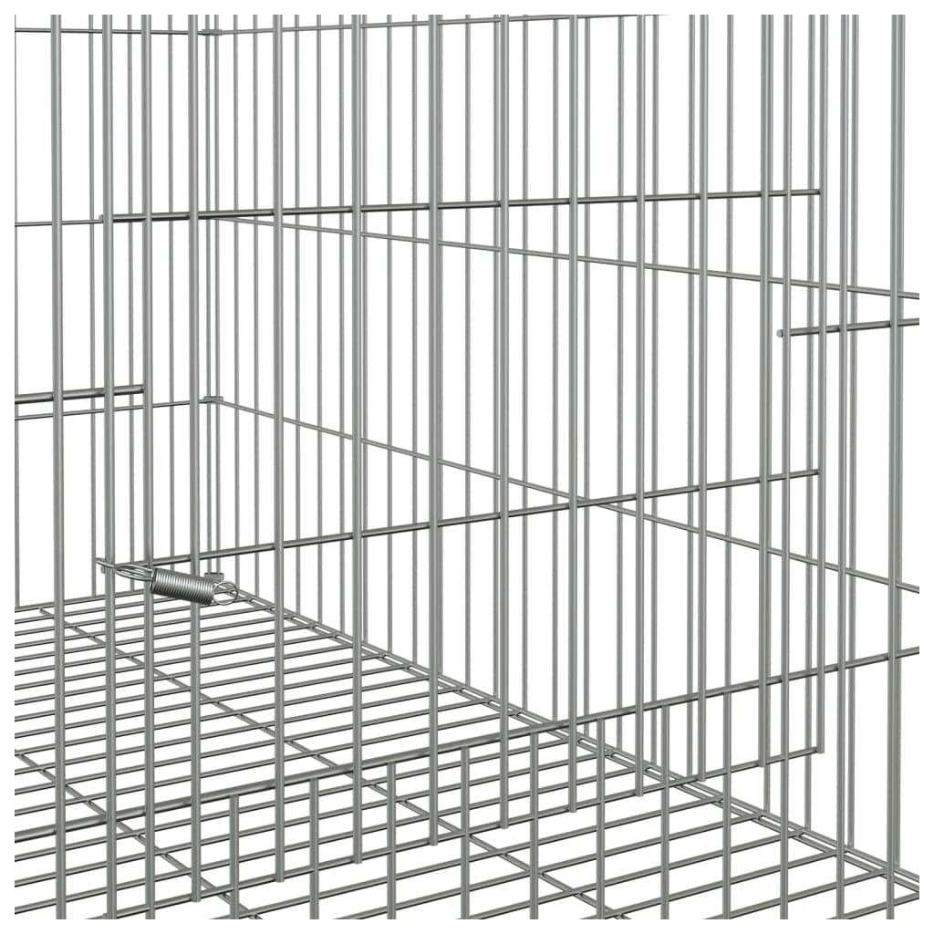 Cage à lapin - Cage extérieur/intérieur 78x54x54 cm Fer galvanisé - Image 6