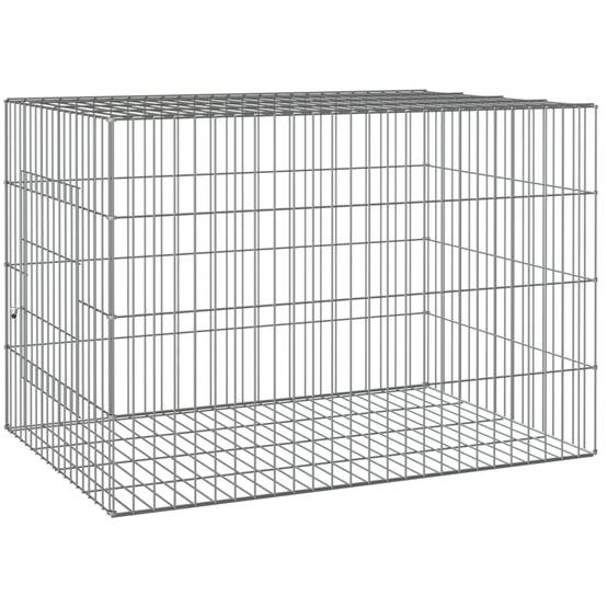 Cage à lapin - Cage extérieur/intérieur 78x54x54 cm Fer galvanisé - Image 1