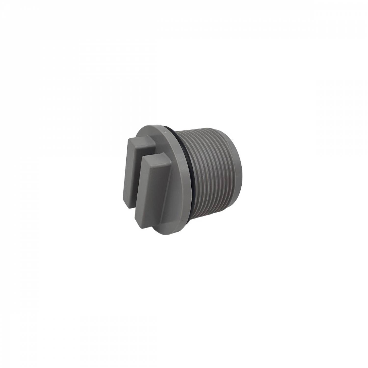 Hayward - Bouchon de vidange pour piscine avec joint torique - 1 - 1/2 - Gris foncé - SP1022CELG - Hayward