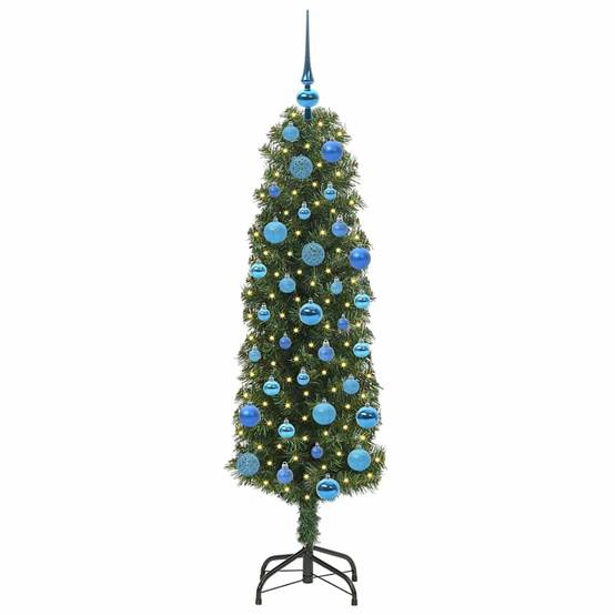 ComfortXL - Sapin Artificiel 150 cm Prêt à Décorer, avec Guirlande LED USB et 61 Boules – ComfortXL Outdoor Living - Image 3