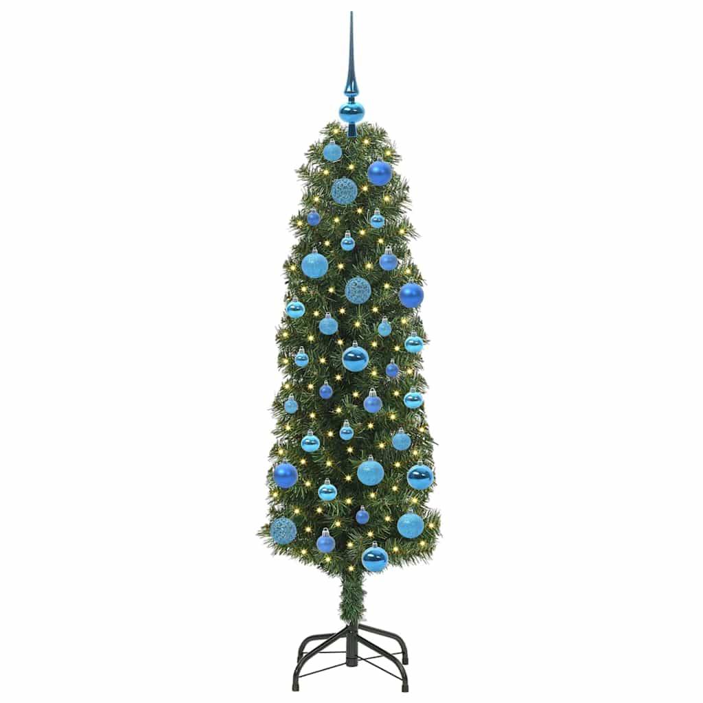 ComfortXL - Sapin Artificiel 150 cm Prêt à Décorer, avec Guirlande LED USB et 61 Boules – ComfortXL Outdoor Living - Image 3
