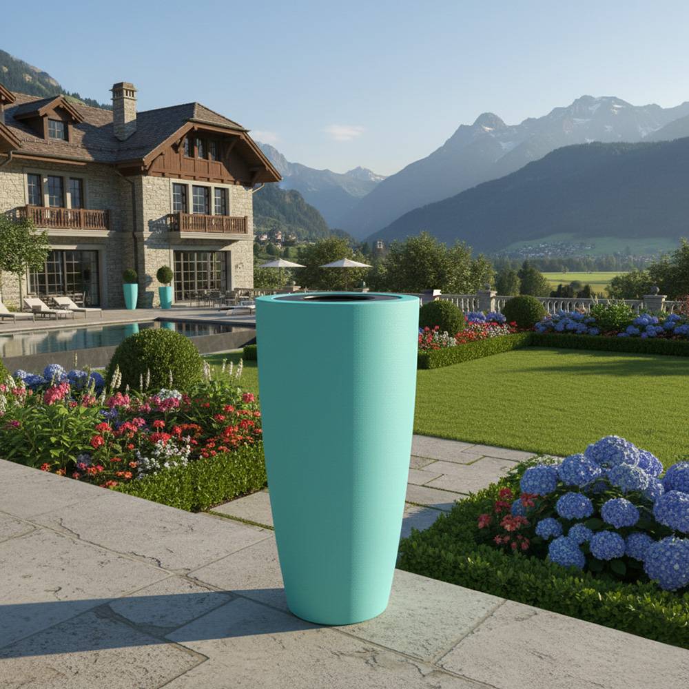 Pot de fleurs conique 200l delight - plast'up rotomoulage - Image 2