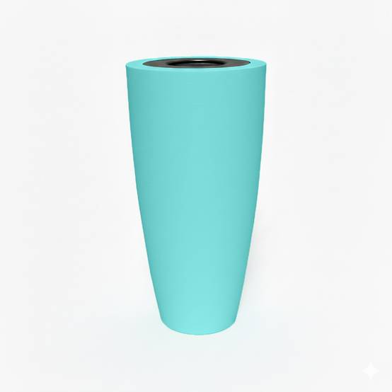 Pot de fleurs conique 200l delight - plast'up rotomoulage - Image 1