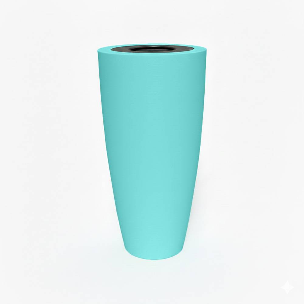 Pot de fleurs conique 200l delight - plast'up rotomoulage - Image 1