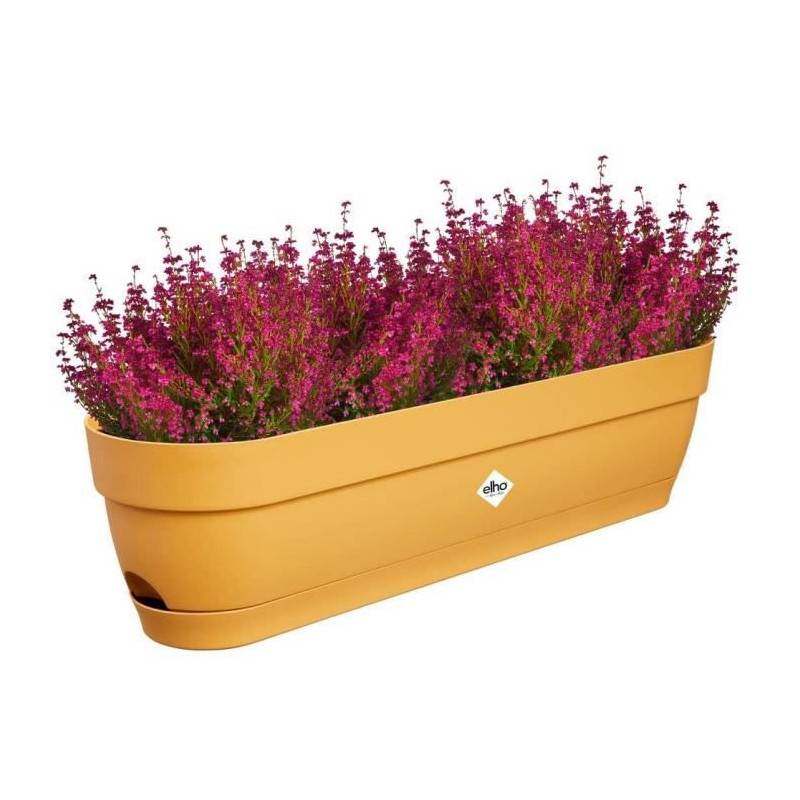 Elho - Planteur Rectangle Vibia - Plastique - Réservoir - ø70 - Rose Poussiere - Imagen 1
