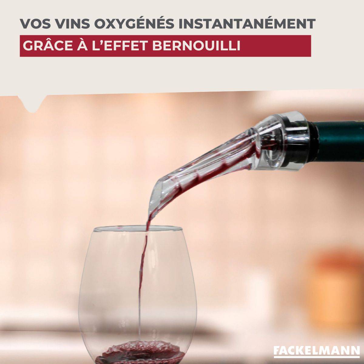 Bouchon verseur et aérateur de vin Fackelmann Bar Concept - Image 5