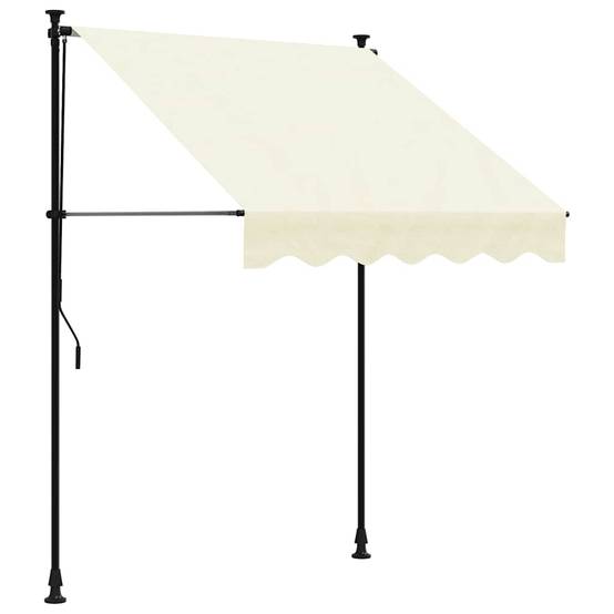 Vidaxl - Auvent rétractable crème 150x150 m tissu et acier vidaXL 368744 - Image 2