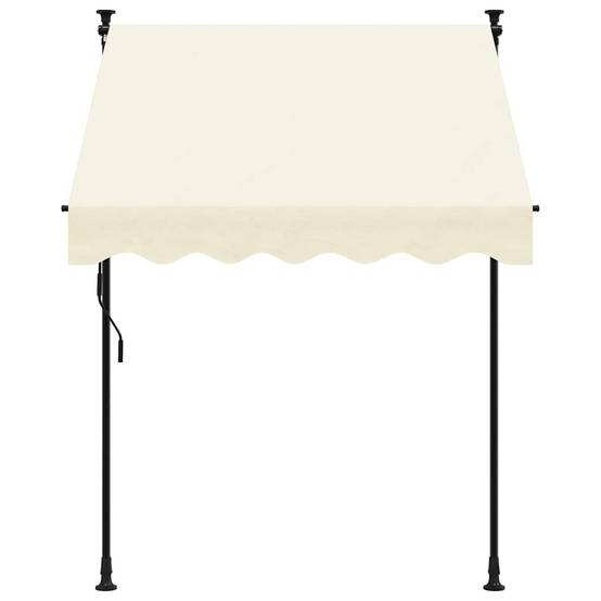Vidaxl - Auvent rétractable crème 150x150 m tissu et acier vidaXL 368744 - Image 4