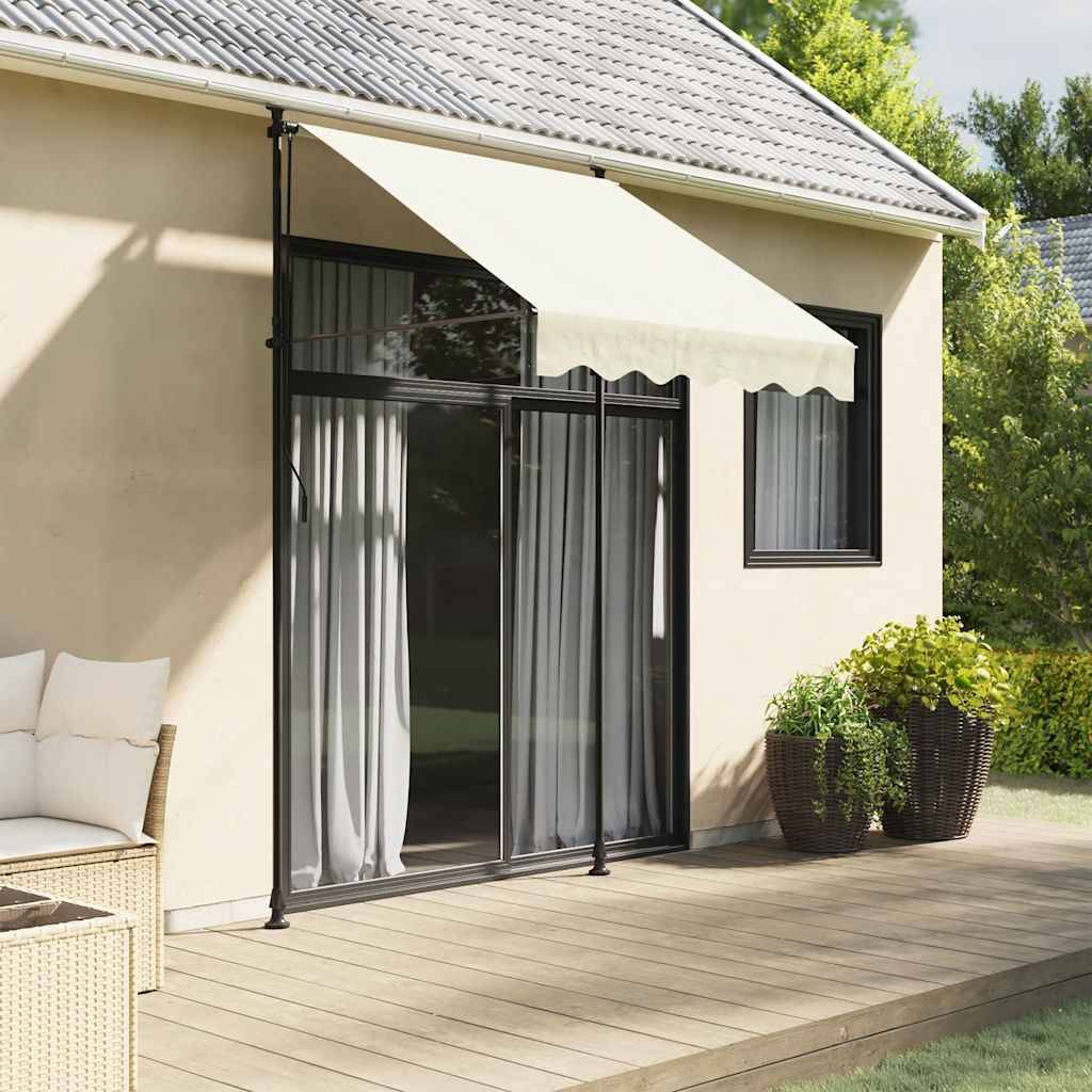 Vidaxl - Auvent rétractable crème 150x150 m tissu et acier vidaXL 368744 - Image 1
