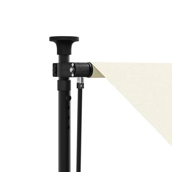 Vidaxl - Auvent rétractable crème 150x150 m tissu et acier vidaXL 368744 - Image 7