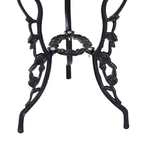 Ensemble de jardin pour 2 personnes, salon de jardin, coin salon, ensemble de balcon, ensemble de mobilier de balcon, table et chaises, bronze - Image 9