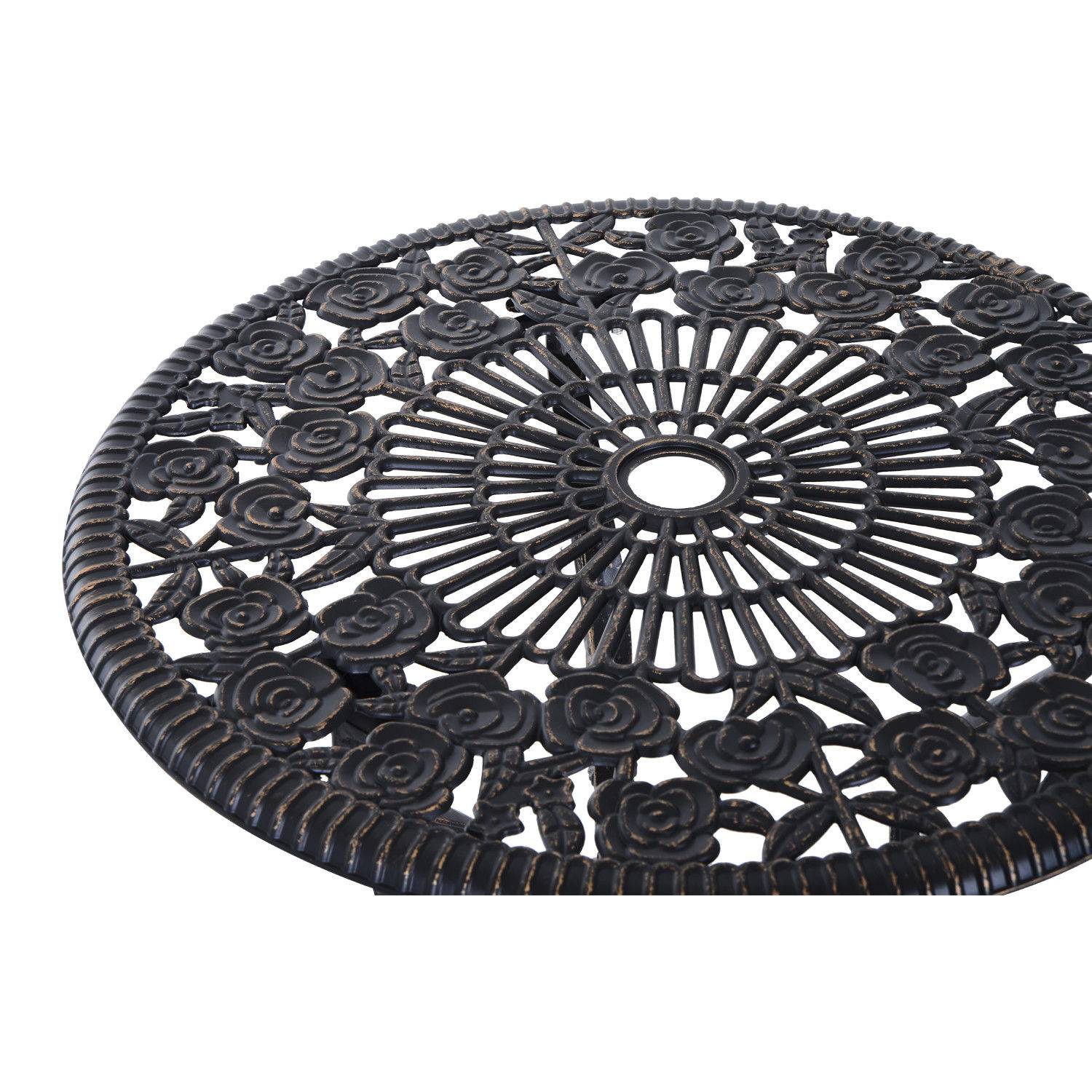 Ensemble de jardin pour 2 personnes, salon de jardin, coin salon, ensemble de balcon, ensemble de mobilier de balcon, table et chaises, bronze - Image 8