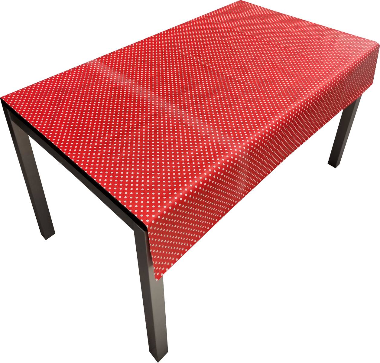 Nappe Composition PVC Base Polyester Anti-taches À Pois Taille 140X220 CM - Image 1