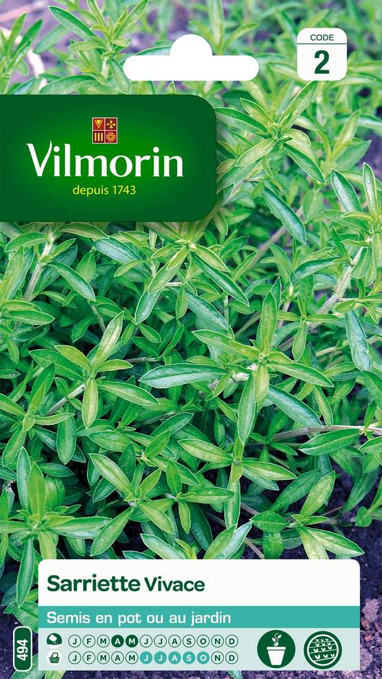 Promesse de Fleurs - Sarriette vivace - Graines de Satureja montana le sachet de 700 graines environ (0,4g)