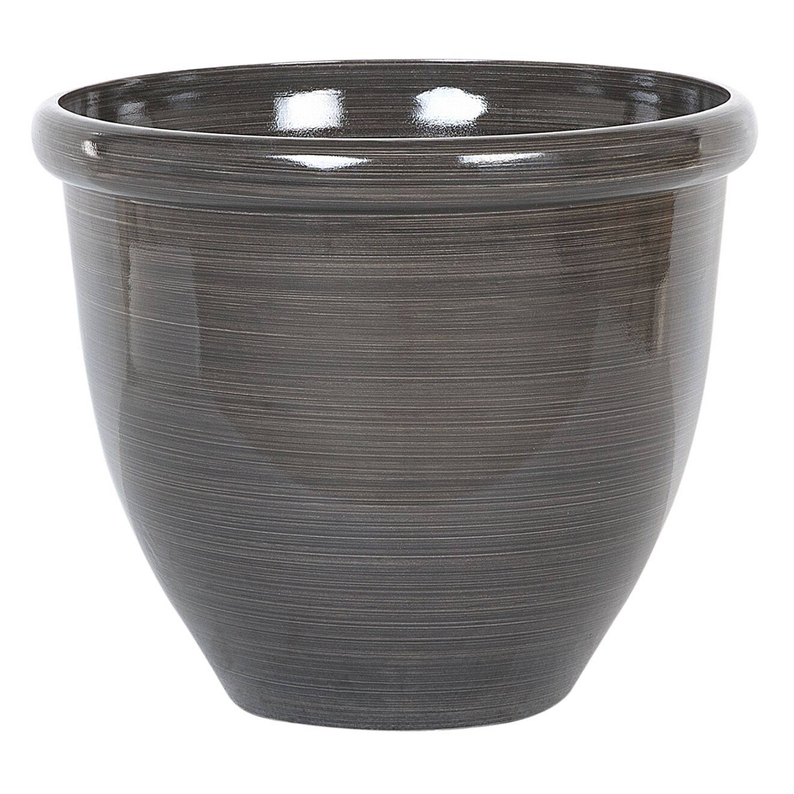 Beliani - Cache-pot d'extérieur Fibre d'argile Marron TESALIA - Beliani - Imagen 4