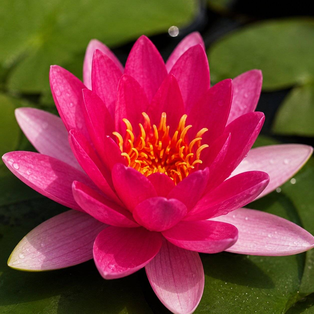 Nénuphar nain rouge - Nymphaea pygmaea - 1x nénuphar multiflore et panier - Image 3