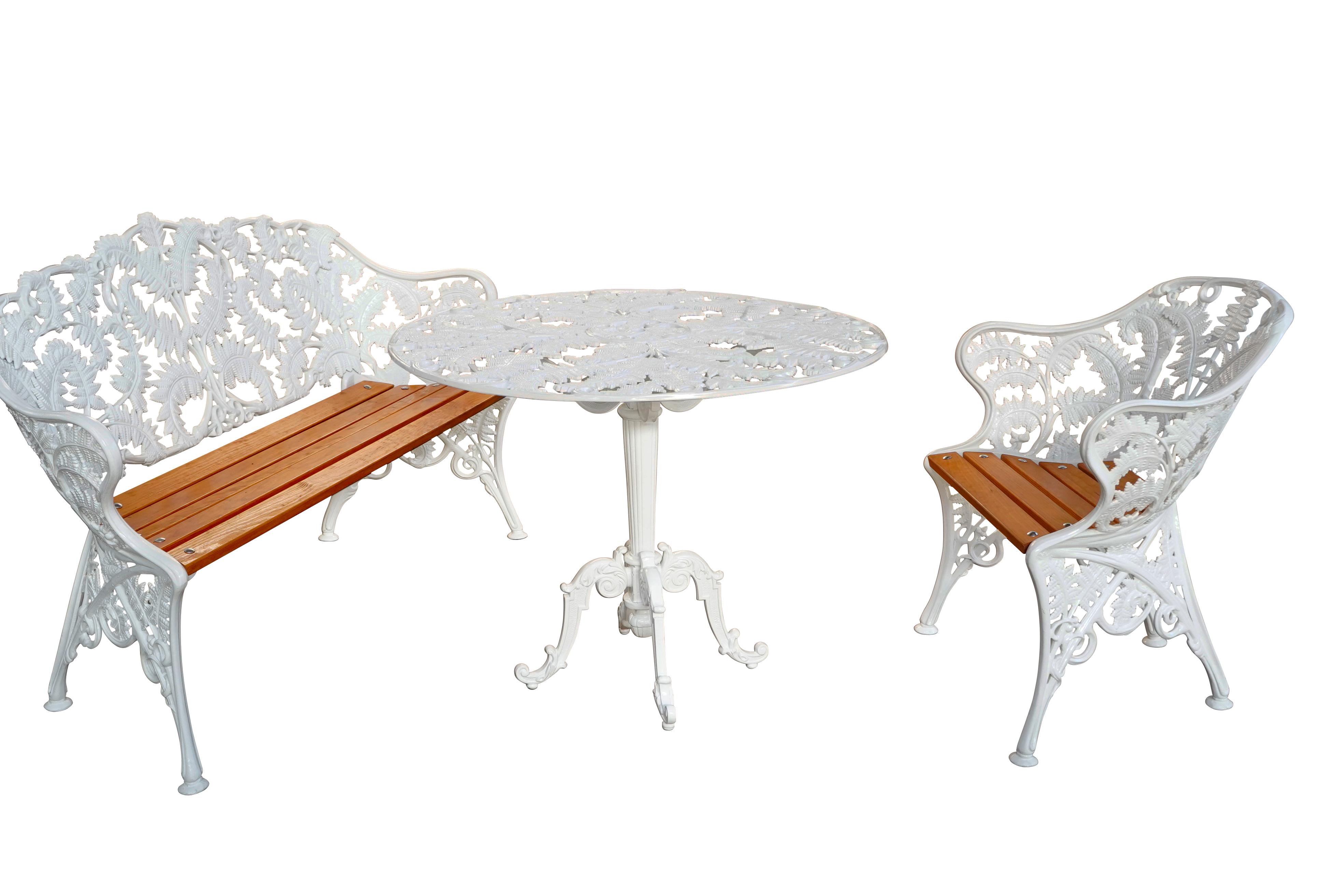 Table ronde fougère en aluminium Dommartin diamètre 1,20m - Imagen 3