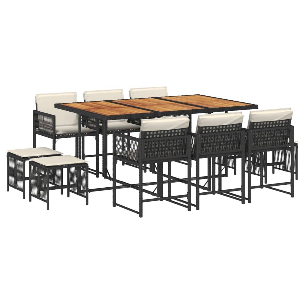 ComfortXL - Salon de Jardin Encastrable 10 Places avec 6 Chaises et 4 Tabourets Résine Tressée – ComfortXL Outdoor Living - Image 2