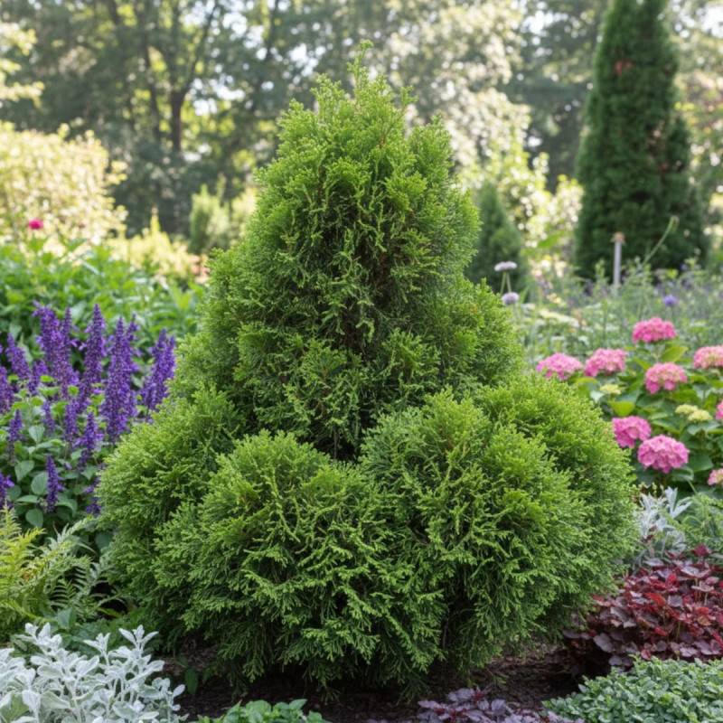 Faux cyprès d'Hinoki Nana Gracilis (Greffée), Chamaecyparis obtusa - Pot de 3L - 20/40 cm - Imagen 5