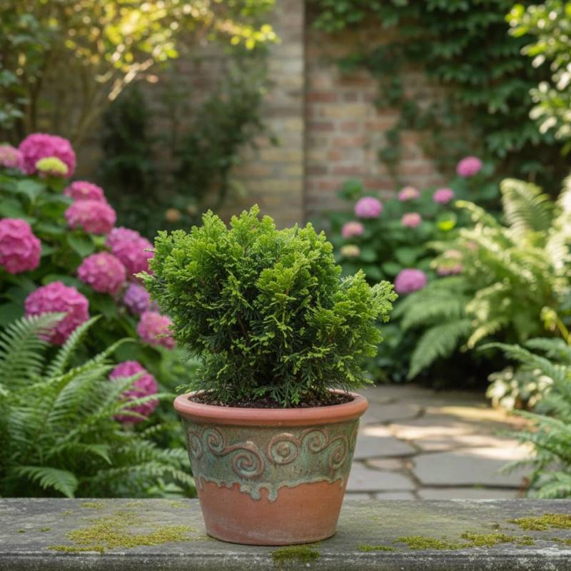 Faux cyprès d'Hinoki Nana Gracilis (Greffée), Chamaecyparis obtusa - Pot de 3L - 20/40 cm - Imagen 3