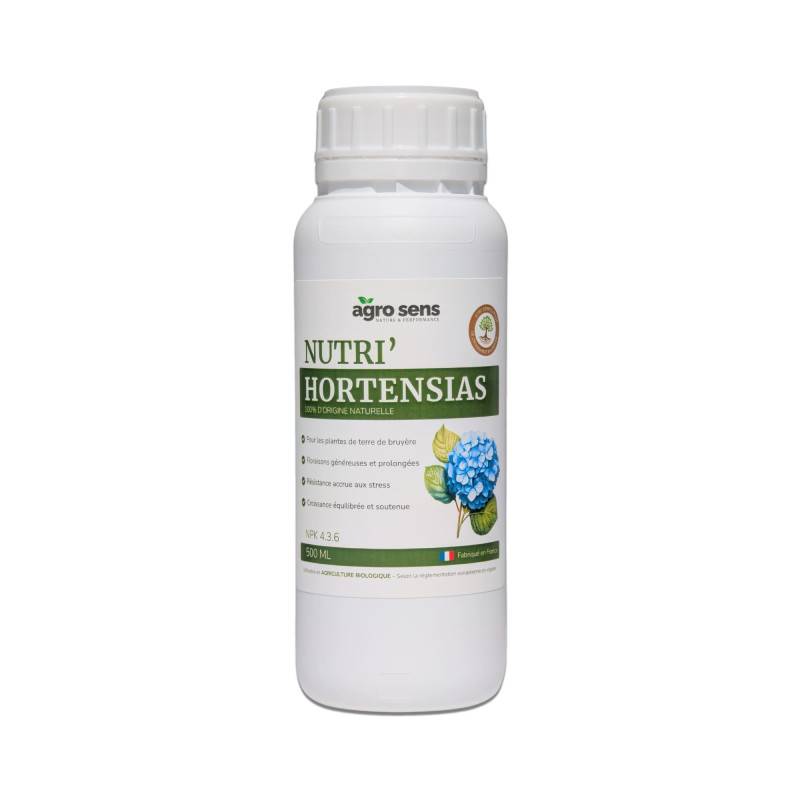 Nutri Hortensias - Engrais liquide pour hortensias - 500 ml (250 litres de préparation) - Image 1