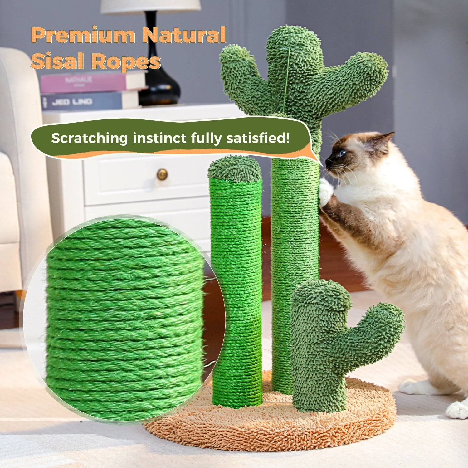 Arbre à Chat Cactus Lot de 3 Marron (XL) PAWZ Road - Image 6