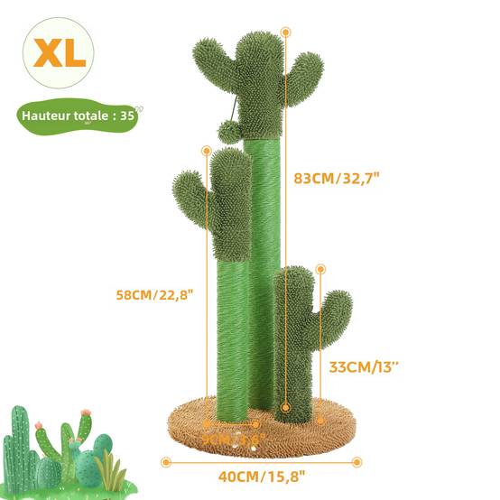 Arbre à Chat Cactus Lot de 3 Marron (XL) PAWZ Road - Image 2