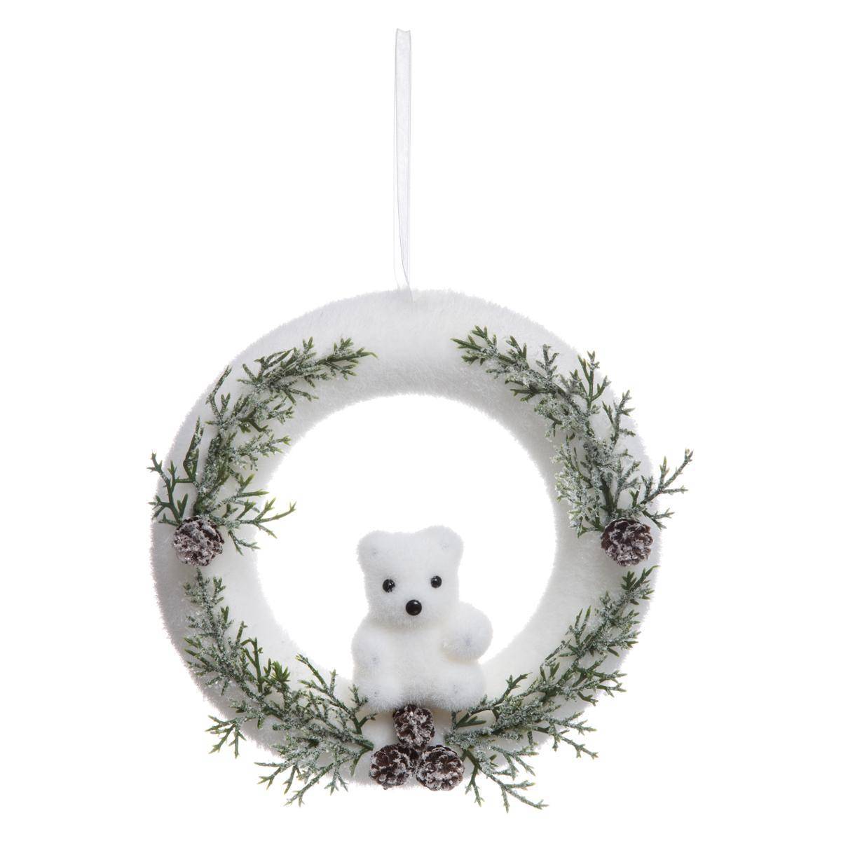 Feeric Christmas - Couronne avec personnage 22cm polystyrène - Feeric Lights & Christmas - Imagen 1
