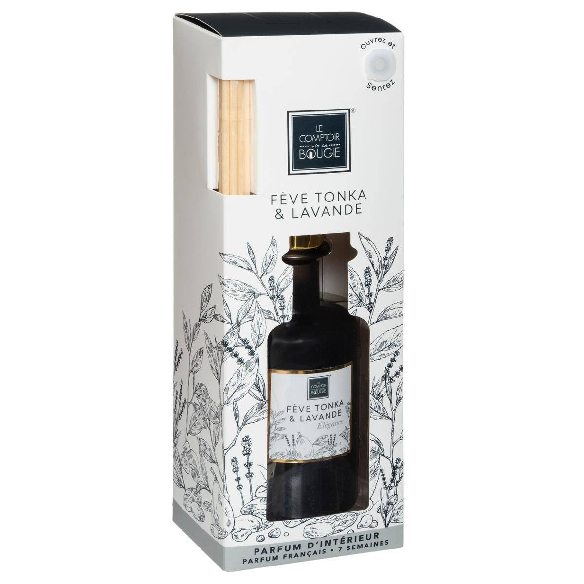 Atmosphera - Diffuseur de parfum Maël 200ml verre Fève tonka et lavande - Atmosphera Créateur d'intérieur - Image 3