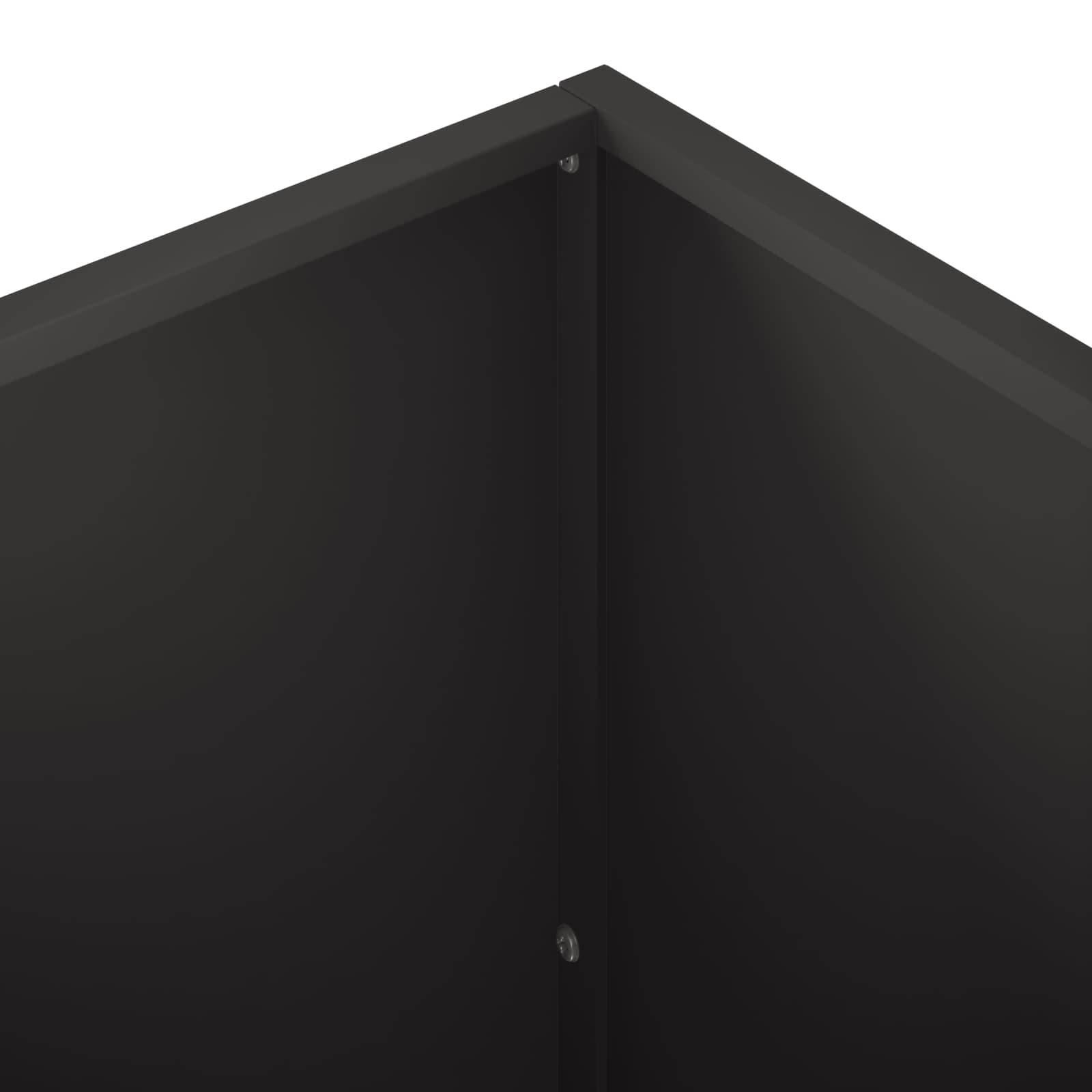 Vidaxl - Cache-pot de jardin 2 pc Noir 80 x 40 x 40 cm vidaXL 8005233 - Image 7