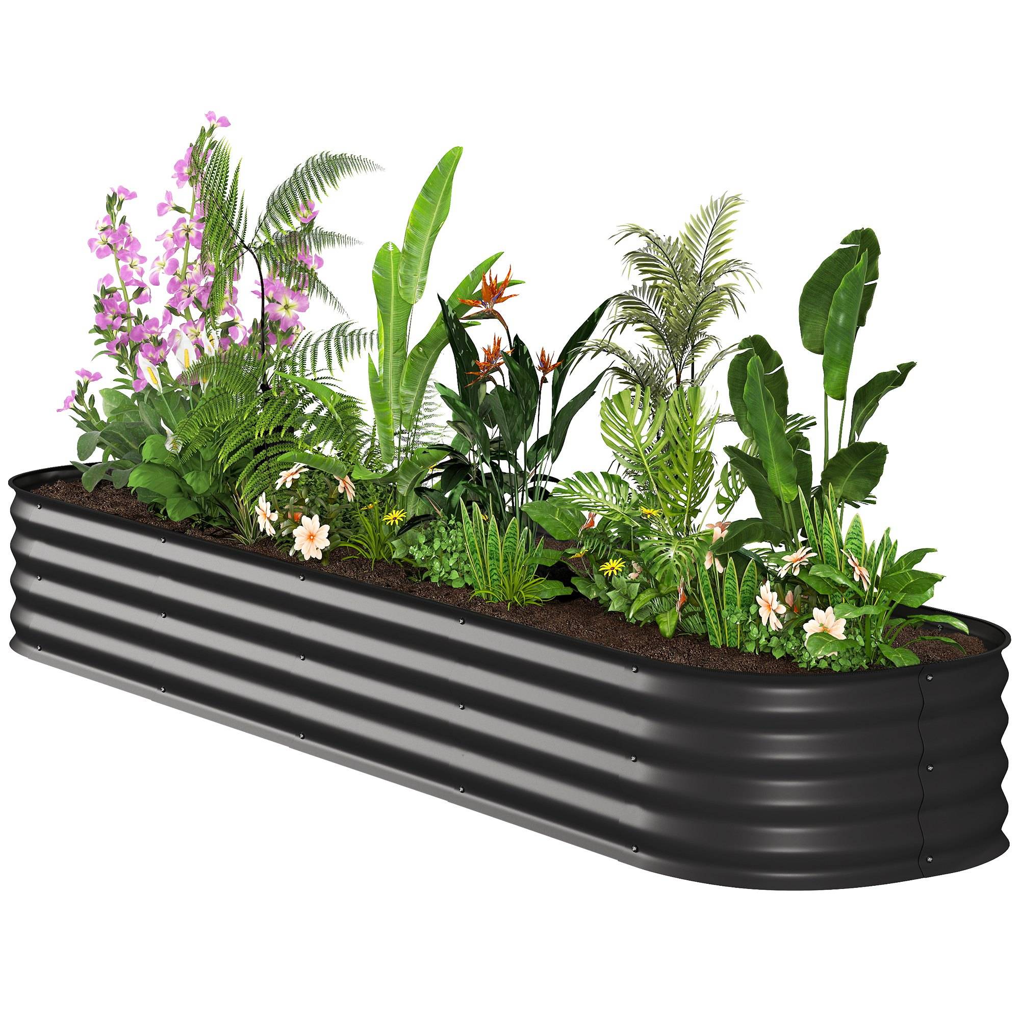 PANGIVO - Carré potager acier 240 x 62 x 30 cm - PANGIVO - Image 2