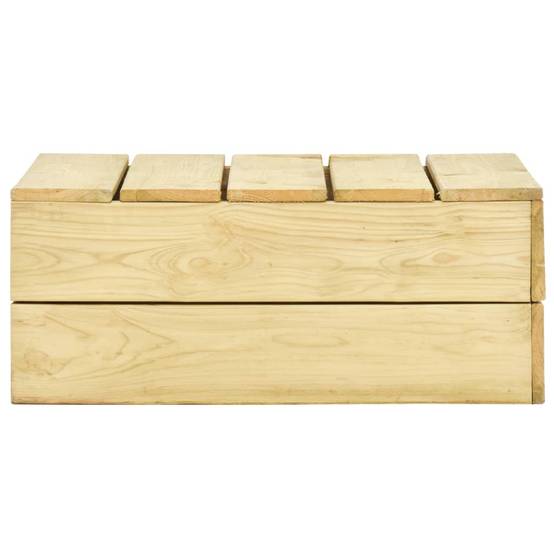 Helloshop26 - Salon de jardin meuble d'extérieur ensemble de mobilier 3 pièces avec coussins bois de pin imprégné - Imagen 5