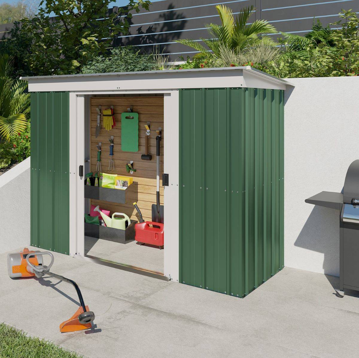Trigano - Abri Métal 64GPZ - S.H.T. 2,36 m² - H. 174cm - Vert Trigano - Imagen 3