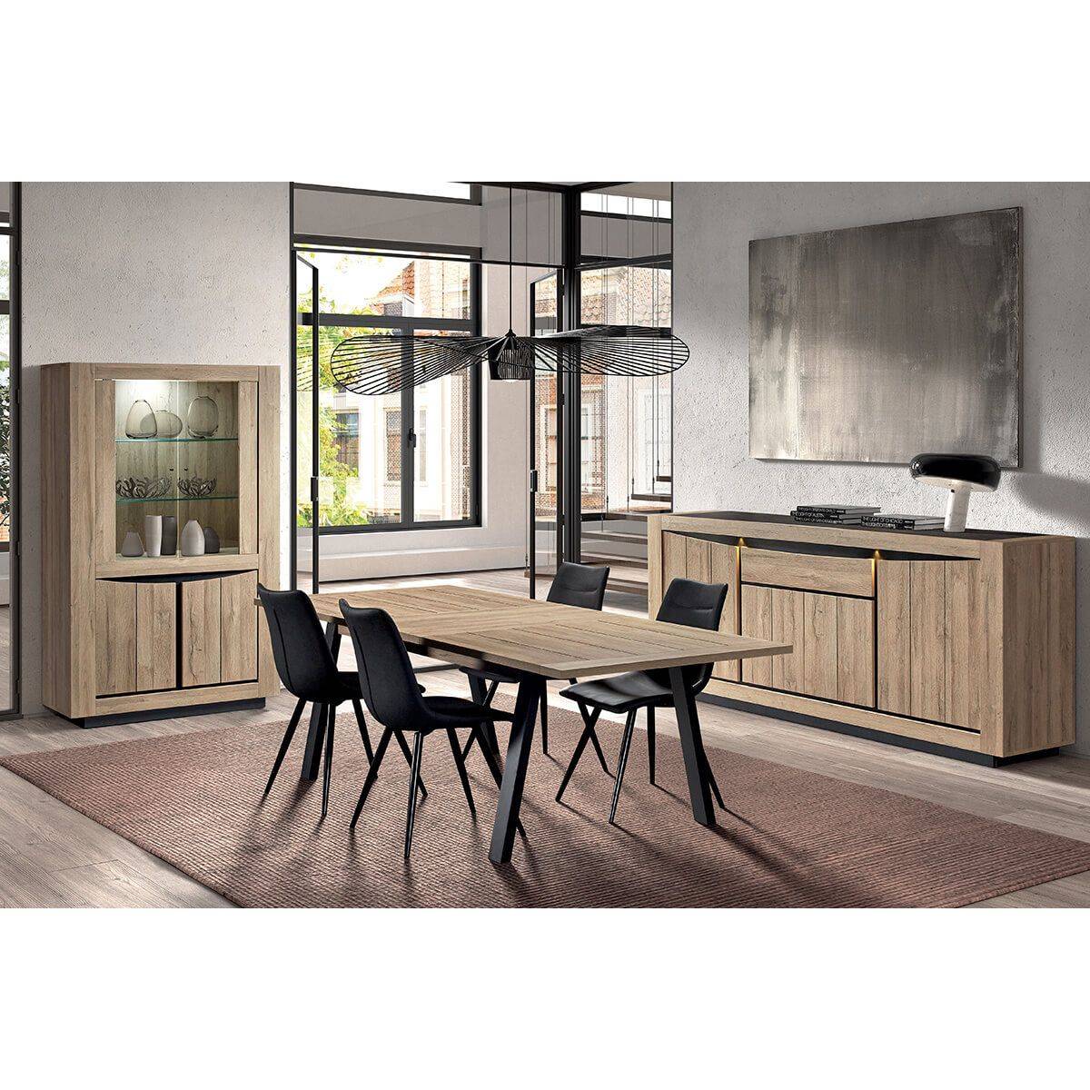 Ensemble Séjour avec Table Allongeable - HORATIO - Image 1