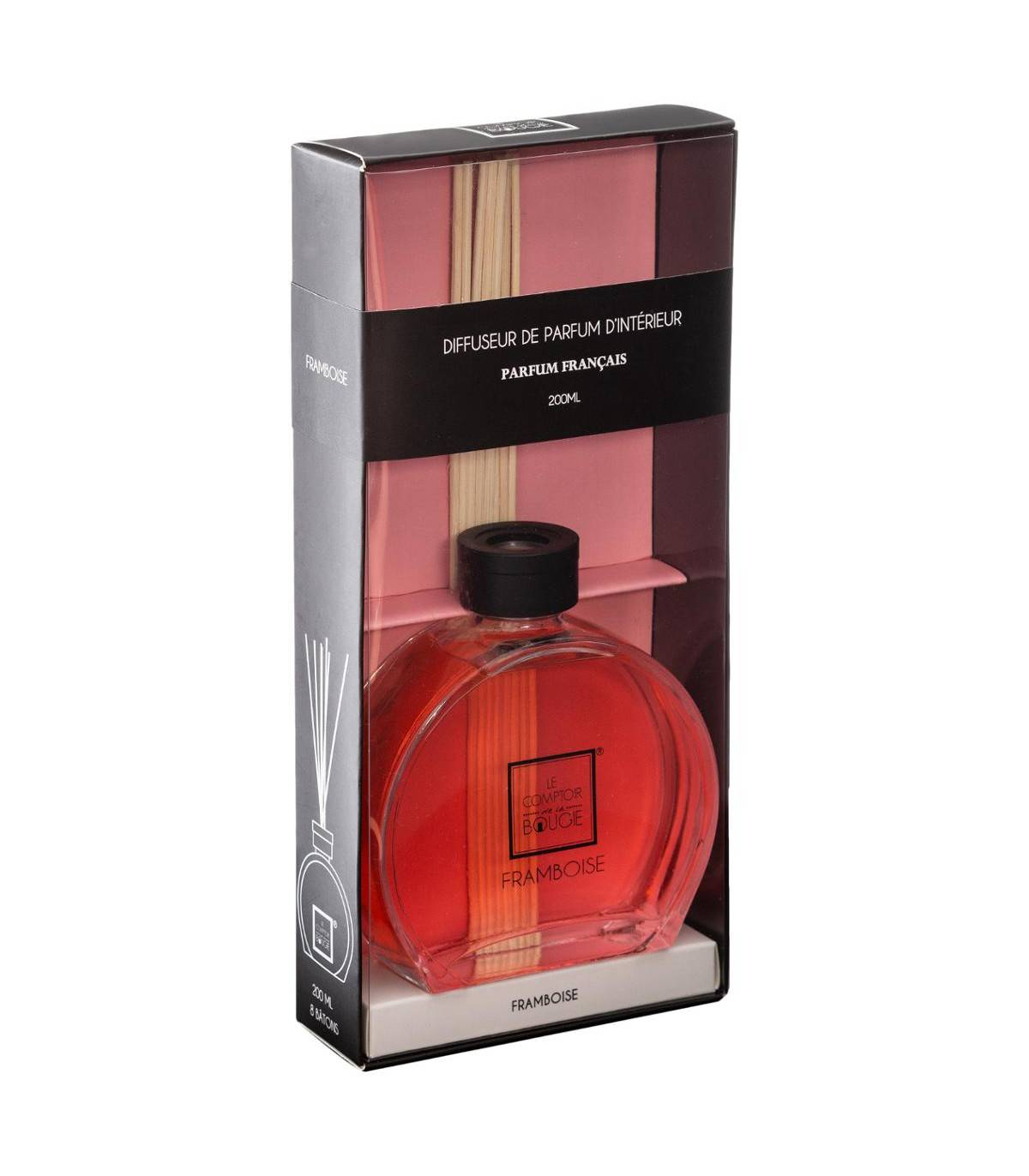 Diffuseur de parfum Framboise 200 ml avec 8 Bâtonnets - Imagen 2