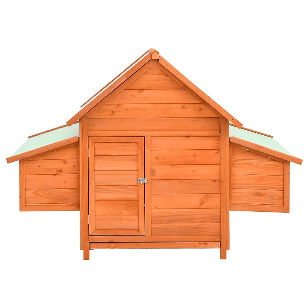 Vidaxl - Poulailler 150x96x110 cm Bois de sapin massif vidaXL 171459 - Image 4