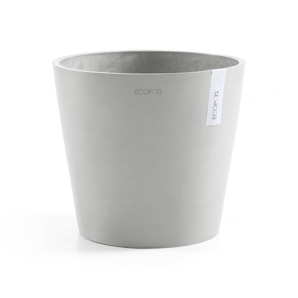 Ecopots - Pot Rond Oslo 25 Blanc Pur - Ø 25 x H. 21,8 cm - 7,7 L ECOPOTS - Imagen 1