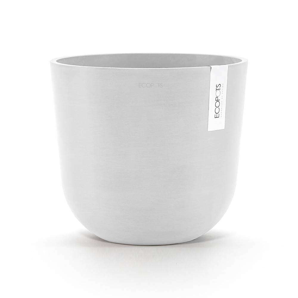 Ecopots - Pot Rond Oslo 25 Blanc Pur - Ø 25 x H. 21,8 cm - 7,7 L ECOPOTS - Imagen 2