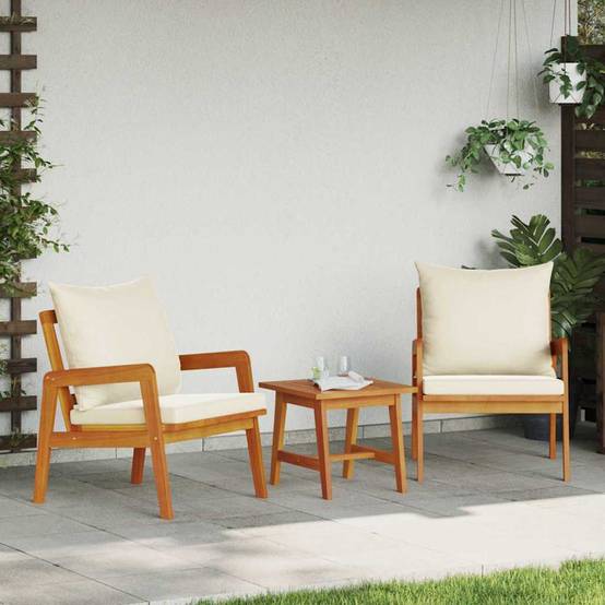 Vidaxl - Ensemble bistrot 3 pc Marron Bois d'Acacia Massif vidaXL 4106456 - Image 1